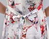 L-5XL Odzież damska Kwiatowy Druku Vintage DrPlus Size Krótki Rękaw Square Neck Casual Style Sukienki Vestidos de Festa X0529