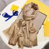 2023 Scarf Designer Silk Scarfs Women Fashion Gold Thead Pattern Print Designers Thin Shawls Without Box180 -70