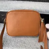 Bolsa de câmera por atacado Moda de couro genuíno Sacos de borla de couro de costa vêm com tassels bolsa de bolsa suave sensação