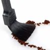 أسود تنظيف القهوة فرشاة حليب الشاي مسحوق النظيفة بار الجدول الفرش البلاستيك لينة شعيرات مرنة اكسسوارات المطبخ LLF11933