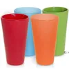 NEWReusable Silicone Wine Glasses Portable Printed Outdoor Beer Drinking Cup for Travel Picnic Pool Camping EWD6630