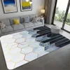 Nordic Gradient Gray Geometric Marble Carpet Living Room Fashion Luxury Room Carpet Floor Mats For Bedroom Bedside Rug Luxury 210301