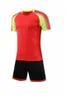 Blanko-Fußballtrikot, Uniform, personalisierte Team-Shirts mit Shorts, aufgedrucktem Design, Name und Nummer 12569