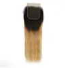 1B 30 Ombre Straight Bundles With 4x4 Lace Closure Brazilian Remy Human Hair Bundle With Closures 4x4 inch6598144