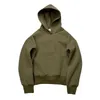 Dicker, kausaler Fleece-Hoodie-Basic-Sweatshirt. Benutzerdefinierte Herren-Kapuzenpullover-Sweatshirts mit übergroßen Känguru-Schultern