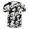 Letnie dzieci 3d anime koszulka Dzieci Urocze Zwierząt Panda Wydrukowana T Shirt Boys Girls Fashion Tshirts Topy 210409