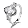 2021 Yaeno Biżuteria Pierścionek zaręczynowy w Real Sier 925 Palcowe pierścień dla kobiet