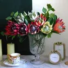 Decorative Flowers & Wreaths 1 Pc Artificial Flower Silk King Protea Diy Party Decoration White Table Home Arrangement Fake Wedding Emper E5