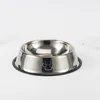 Ciotola per animali in acciaio inossidabile con impronte ciotole per cani antiscivolo utensili per alimenti per cani e gatti prodotti per animali domestici