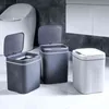 16L SMART TRASH CAN Automatisk sensor Dammtunna Kök Badrums Skräp Hink Intelligent Electric Smartwaste Bins 211215200J