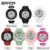 Sanda Top Brand астронавт спортивные часы мужские светящиеся часы мужчины MS электронные наручные часы 50 м водонепроницаемые часы Orologio da uomo g1022