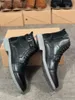 Moda Uomo Martin Boot Oxford Lace Up Scarpe eleganti formali High Top Sneakers in vera pelle Stivaletti maschili antiscivolo Scarpe da sposa per feste 008