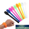 Draagbare sillicone zeep armband polsband hand dispenser band + 30 ml squeeze fles siliconen polsbandje sanitizer armband