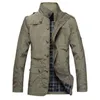 Mode Tunna Mäns Jackor Hot Sälj Casual Wear Comfort Windbreaker Höstöverrock Nödvändig Spring Män Coat Y1109