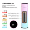 500ml Smart Butelka wodna LED Flask LED Wyświetlacz Temperatury Cyfrowe Wyświetlacz Temperatury Ze Stali Nierdzewnej Kubki Inteligentne Izolacja CG001