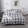 Ensembles de literie Ensembles d'amoureux noirs et blancs SoftComforter Housse de couette Couvre-lits pour linge de lit simple double couette avec taie d'oreiller