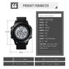 SKMEI Men's Digital Watch 2 Time Waterproof Sport Wristwatches Men Date Week Alarm Clock Electronic Male Watch Montre Homme 1508 X0524