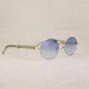 Designer-Sonnenbrillen, luxuriöse Edelstahl-Sonnenbrillen für Herren, klare Brillengestelle, ovale Lesebrillen für Club, Outdoor, Vintage, Oculos Gafas