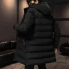 겨울 남성 자켓 따뜻한 후드 두꺼운 면화 자켓 코트 남성 캐주얼 고품질 오버 코트 열 211104