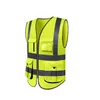 Reflective Vest High Visible Safety Cloth Polyester Breathable PPE SFVest work safety supplies