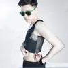 النساء صائغي المرأة tomboy ليه مثليه عبر شبكة قصيرة الصدر الثدي الموثق مشبك سترة مشد undershirt المرأة الرياضة تأثيري تانك القمم