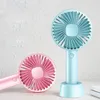 new Handheld Fan Portable Mini Hand Held Fan with USB Rechargeable 3 Speed Personal Desk for Home Office Summer Travel EWE7687