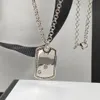 Catena di collana di design di lusso superiore per coppia Collana in argento con lettera di moda hip-hop retrò Nuova catena di fornitura