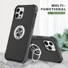 Téléphones portables pour iPhone 12 Pro Max Invisible 360 Ring Holder Puissant Magnet Phone Cover Case Antichoc A