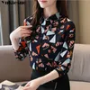 long sleeve women shirts plus size white blouse print women blouse shirt fashion womens blouses and tops office blouse plus size 210519