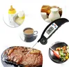 Digital LCD Food Thermometer Probe Folding Kök BBQ Köttugn Vattenoljetestverktyg