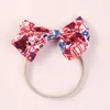 Fermagli per capelli Barrettes 4 colori Fascia per capelli in nylon elasticizzato Bohemian Baby Bowknot Lace