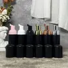 Matte Black Travel Soap Bottle Plastic Foam Bottles Mini Foaming Pump Dispenser for Cleaning Cosmetics Packaging 60ML