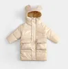 Hiny Su Geçirmez Yıkama-Ücretsiz Kış Uzun Stil Aşağı Ceket Küçük ve Orta Boyutlu Çocuk Sıcak Moda Ceket