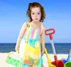 Детские мешки с песком 23*23 см, пляжная сумка, сетчатая сумка-тоут, органайзер, игрушки, сокровища, сумки для морских раковин, сумки для хранения
