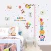 1 pc tamanho grande 107 * 136cm baby crescer feliz vinil altura adesivos de parede para crianças crianças quarto berçário decoração decalques Poster 210420