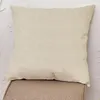 Природные поли бельневые подушки для подушки для подушки для DIY Сублимационные простой мешковины подушки подушки для вышивки пробелы простой мешковины