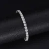 Luxe massief zilver 925 armbanden gemaakt Moissanite diamant tennis armband voor vrouwen mannen bruids bruiloft fijne sieraden