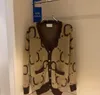 21 Modemerk Designer Truien nieuwe vrouwelijke losse jas bruin presbyopie volledige print trui jas luie wind losse vest top