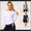 Completi Sport Donna Fitness T-shirt Donna Manica lunga Yoga Top Donna Palestra Abbigliamento sportivo Women1 Ihkk0 Xdpql