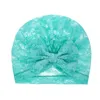 Toddler Baby Boy Girl Lace Bow Hat Beanie Caps Accessori per capelli estivi Neonato Fashion Elastic Turban Hats Bonnet Children