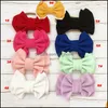 Accessoires de cheveux bébé, enfants maternité mignon gros noeud bandeau bébé filles enfant en bas âge bandeau élastique noué en nylon turban bandeau noeud papillon Dro