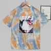 Tokyo Ghoul Fashion Short Sleeve Round Neck Tie Dye Anime T-shirt Y0809