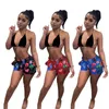 Summer Casual Sexy 90s Cartoon Chic Personality Printing Yoga Ladies High Waist Shorts Outdoor Sports Sale Home Wear 210525