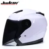 Motorrad -Helme Helm Open Face Capacete Para Motocicleta Cascos Moto Racing Vintage mit Dual Lens JK5161029347