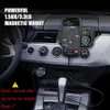 Lecteur MP3 de voiture Kit mains libres Bluetooth pour voiture Transmetteur FM Adaptateur audio Chargeur double USB QC3.0 Charge rapide avec support de téléphone T16