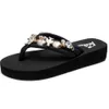 Summer Children casual flat sandals diamond beach slippers Parent-child home flip flop Princess cute qq79 210712