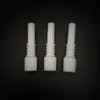 最新の携帯用喫煙10mmの男性の陶磁器の爪の交換可能なチップわら革新的なデザインホルダーのためのガラス骨の石油掘削装置のシリコーンDabberチューブアクセサリーDHL