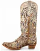 Boots WOMEN039S TAUPE INLAY WESTERN SNIP TOE012345672609295