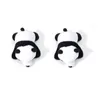 Cute 10CM Adorable Panda Plush Stuffed Brooches Toys Dolls Gift for Birthday Christmas Party Anniversary Small Pendant Brooch