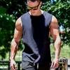 Solide Débardeur Hommes D'été Marque Workout Gym Vêtements Sans Manches Élasticité Musculaire Hommes Tops Sports Fitness Homme Sportswear Tops 210524